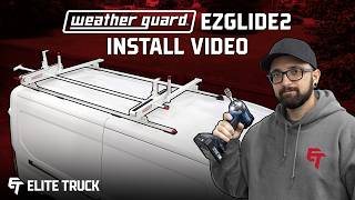 Installing the Weather Guard EZGlide 2 Drop Down Ladder Rack onto Our Cargo Van