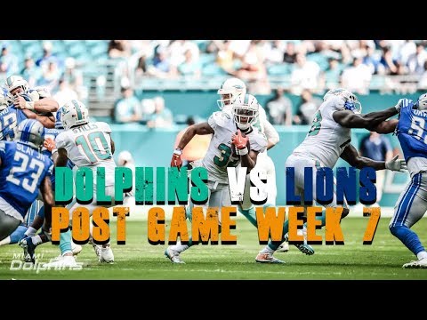 Miami Dolphins Vs Detroit Lions Week 7 Post Game/ Parkers Agent Goes Off!