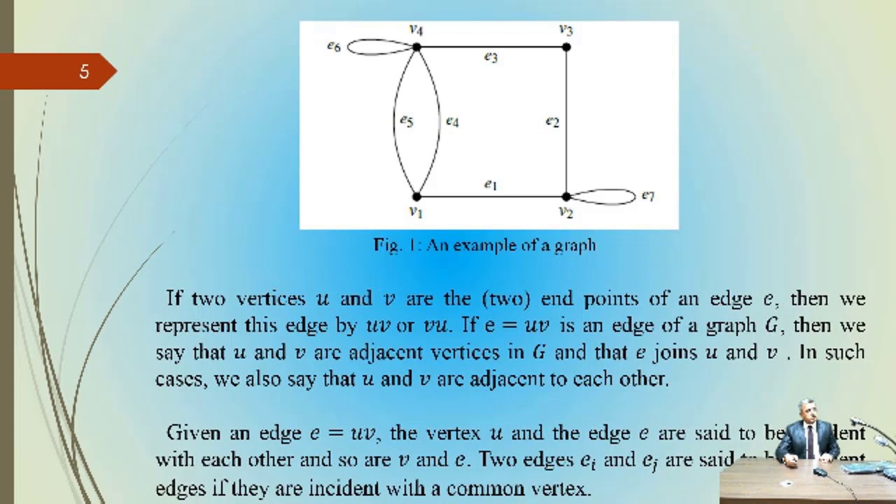 محاضرة د.امين شامان(Graph theory p1/قسم الرياضيات/للمرحلة الثالثة/كلية ...