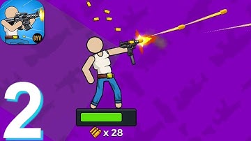 The Gunner: Stickman Weapon Hero Walkthrough Part 2 - Android iOS Gameplay HD