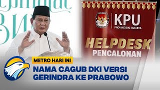Gerindra Jakarta Mengusulkan 4 Nama Kandidat Pilgub ke Prabowo