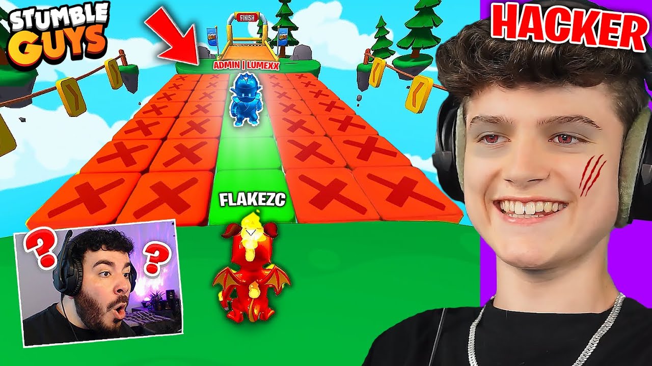 Ich PRANKE ihn als GEHEIMER MITARBEITER von Stumble Guys... (eskaliert)