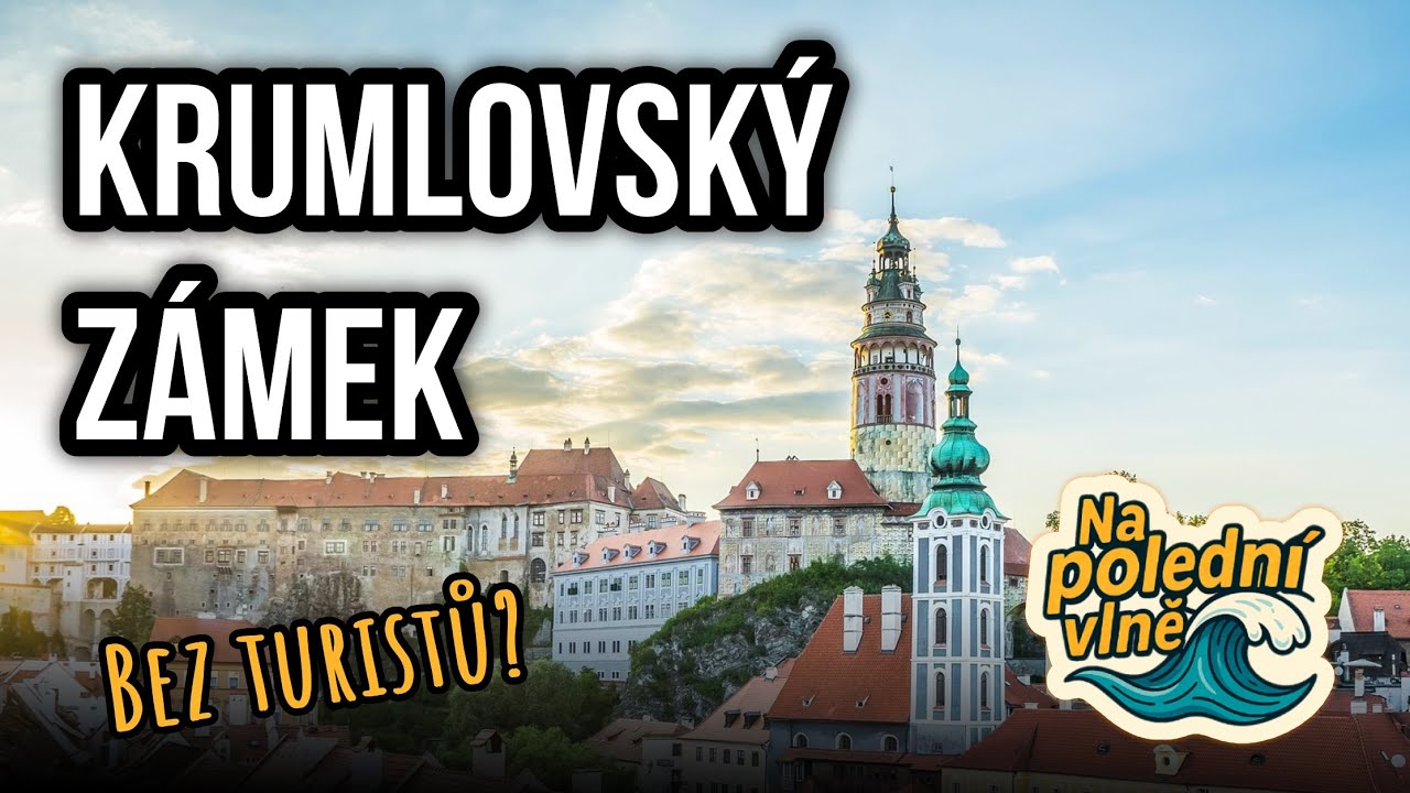 Krumlovský zámek bez turistů - Na polední vlně