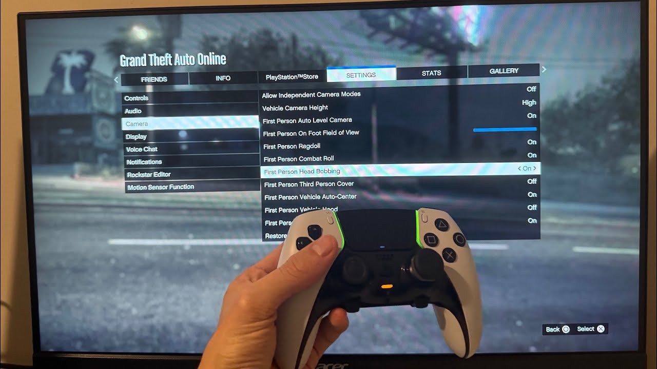 GTA 5 Online: How to Turn On/Off First Person Head Bobbing Tutorial ...