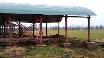 Строим навес для сена