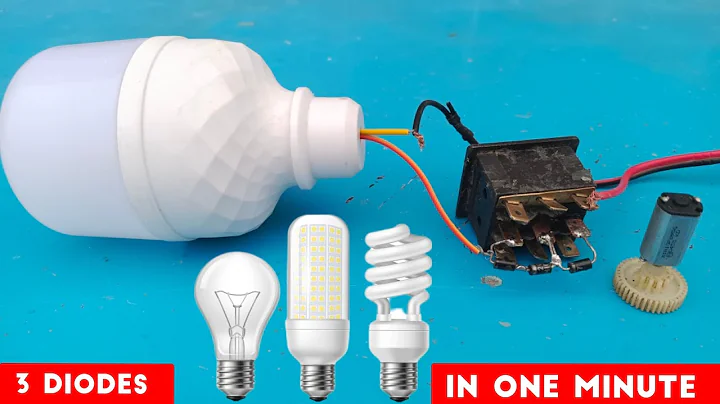 This DIY device is a must-have in every home only three Diodes with led bulb