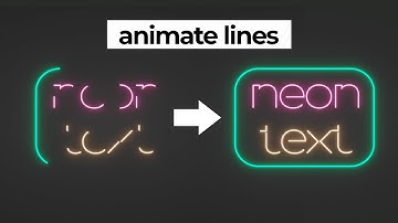 How to Make an Animated Neon Text Effect | blender Tutorial