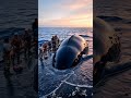 Blue whale rescue and the turtle in the ocean #ai #calmwhale #fish #ocean #wildliferescue#turtle