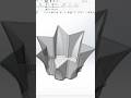 💠 Star-Shaped Crystal Glass in SolidWorks #cad #shorts #3dmodeling #engineering