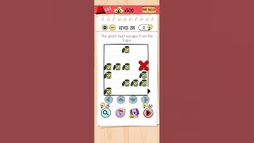 The ghost must escape from traps - Brain Test - Level 255