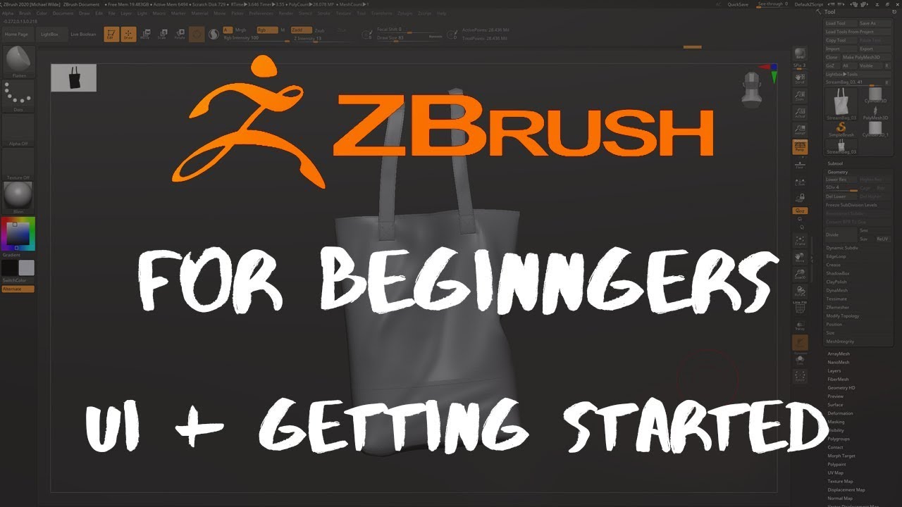 zbrush 2020 tutorials