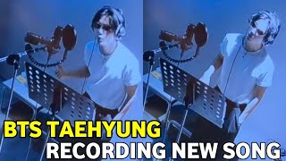 Bts Taehyung Share A Behind The Scenes Video Of Him Recording New Song Bts V Instagram Update