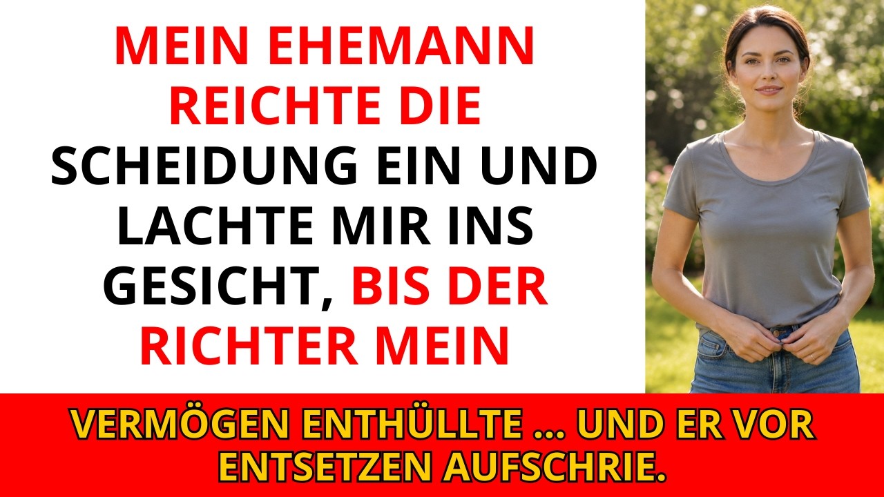 Mein Ehemann reichte die Scheidung ein und lachte mir ins Gesicht – bis der Richter mein Nettover...