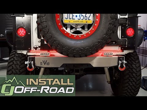 Jeep Wrangler JK PUTCO SwitchBlade LED Tailgate Light Bar w/Reverse LED 48" 2007-2018 Installation