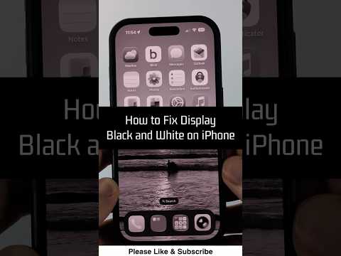 How to Fix Display Black and White on iPhone