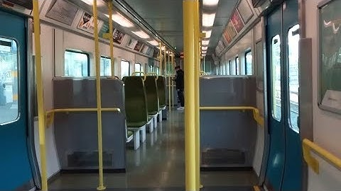 On Board an Irish Rail 8520 Class Dart Train - Shankill to Bray