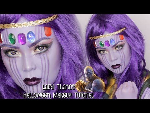 Lady Thanos Halloween Makeup Tutorial | 2018 | AnnaMariaPDT