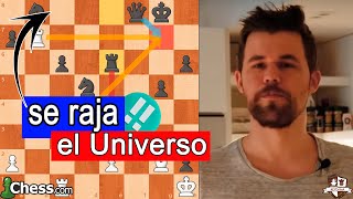 MAGNUS CARLSEN HACE UNA ESPECTACULAR DESVIACIÓN Y EL