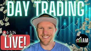 🔴LIVE DAY TRADING!-  Funded Futures Accounts S&P 500 / NASDAQ 6.7.2024