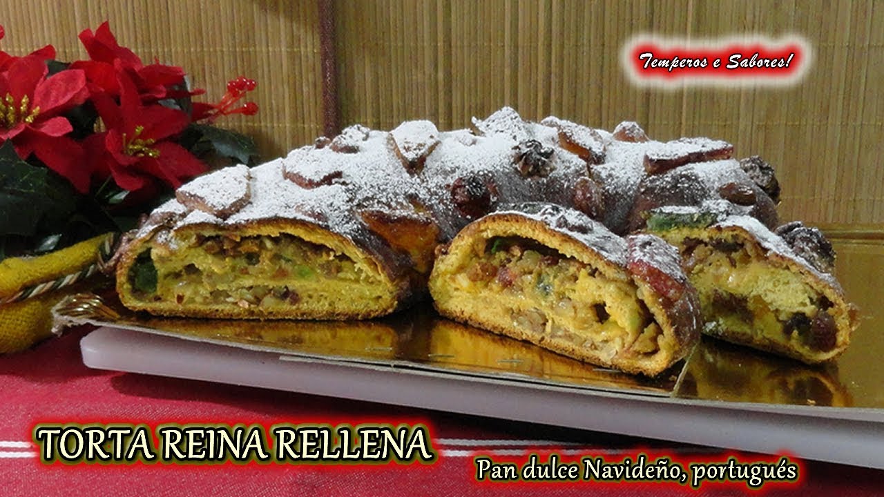 TORTA REINA RELLENA, pan dulce navideño, delicioso y fácil