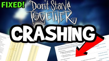 How To Fix Dont Starve Together Crashing! (100% FIX)