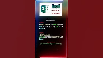 Excel COUNTA Function Tutorial | Excel Count Formula | MS Excel Tips & Tricks Guide #shorts