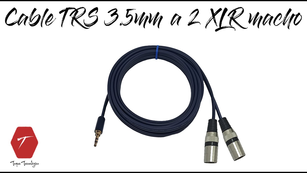Cómo / reparar / armar un cable TRS a 2 a 2 XLR Canon ( 2x1 ) - YouTube