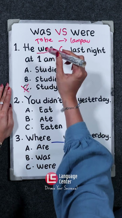 PERBEDAAN WAS VS WERE | SHORTS - Kampung Inggris LC