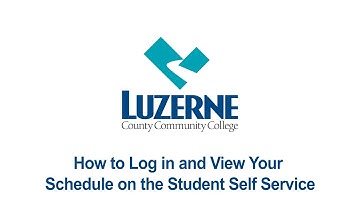How to Log In and View Your Schedule on Student Self Service