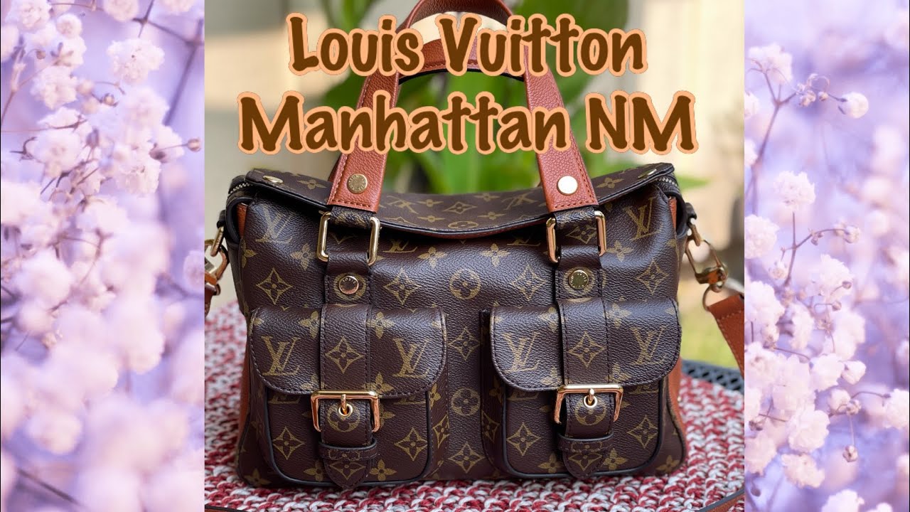 Louis Vuitton Manhattan Monogram Handbag Noir M44207 #Manhattan