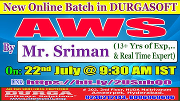AWS Online Training @ DURGASOFT