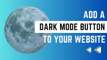 Add a Dark Mode Button to your website using Flowbite and TailwindCSS