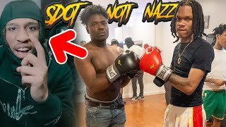 BOXING DRILL RAPPERS IN THE HOOD! *LAST TO GET KNOCKED OUT * NOTICUZ VS SDOTGO \& THE SWEEPERS