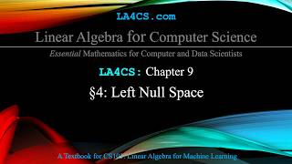 Left Null Space