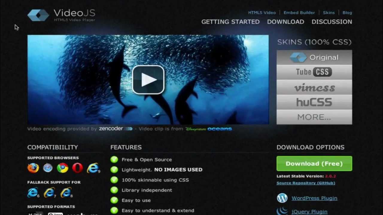 Html5 media player. Плеер html. html5 video player. video.js. видео html5.