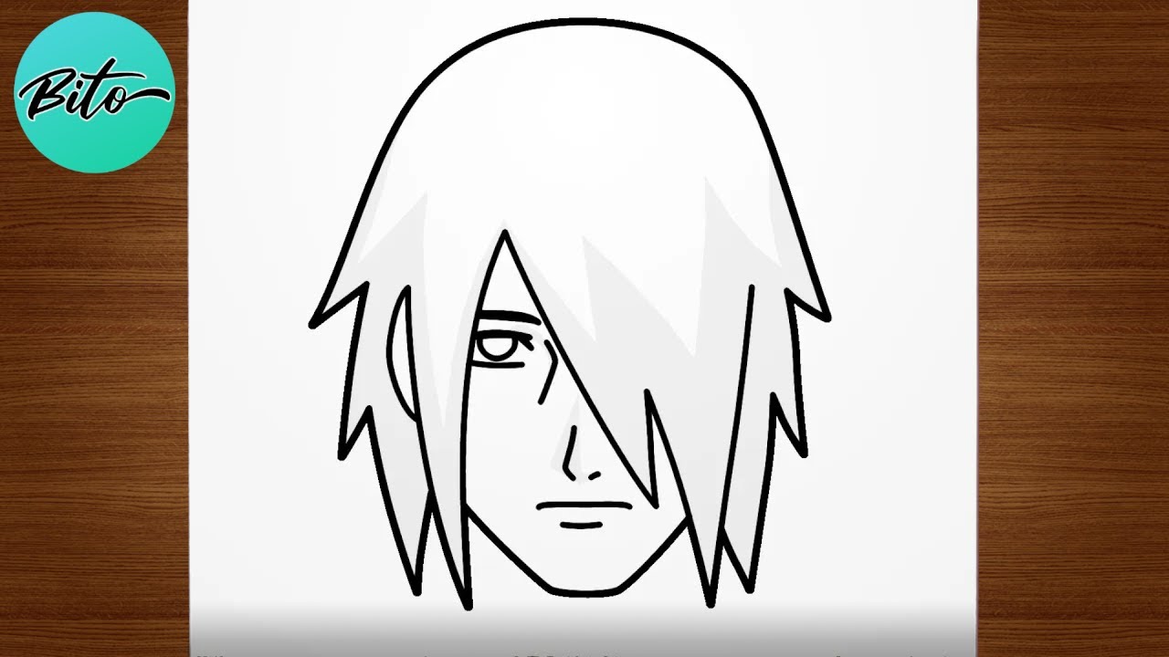 Como desenhar Sasuke uchiha em apenas 9 passos. ( Modo fácil )