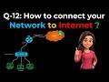 Ques-12 (Hindi) How to connect your network to Internet ? | Interview Preparation Series