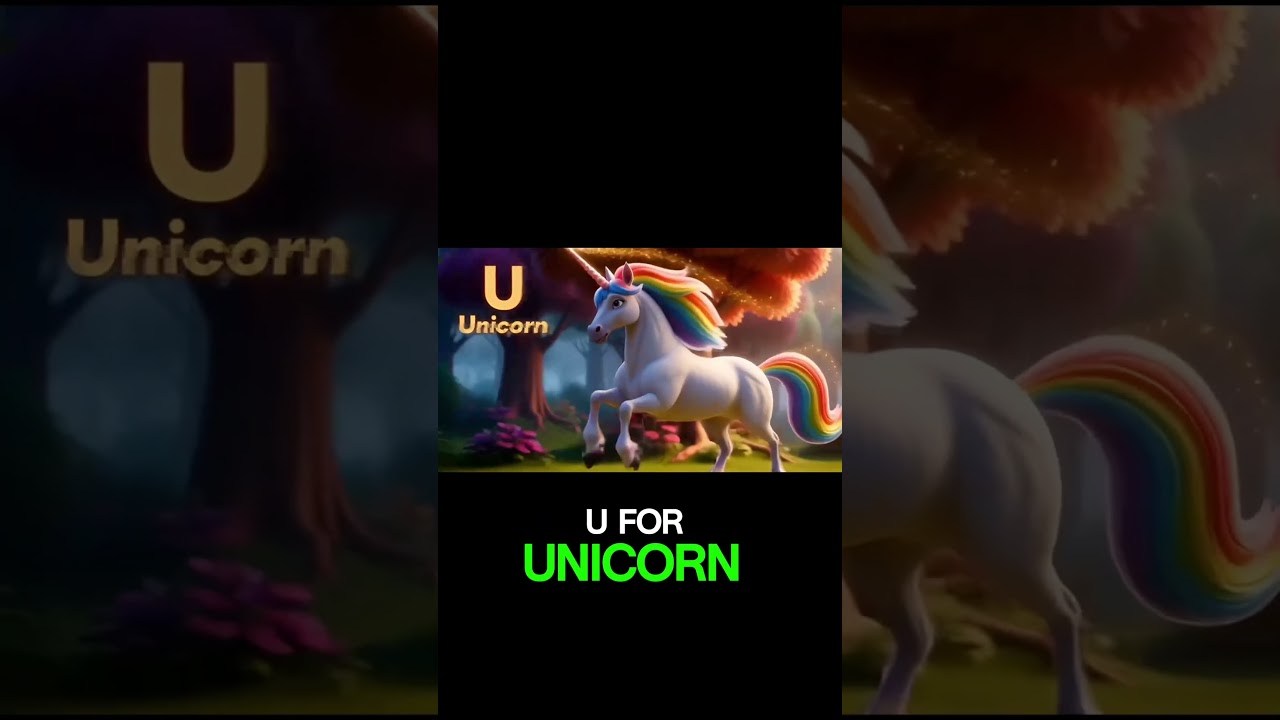 Unleash U Words  🔤 Umbrella, Universe & Unicorn