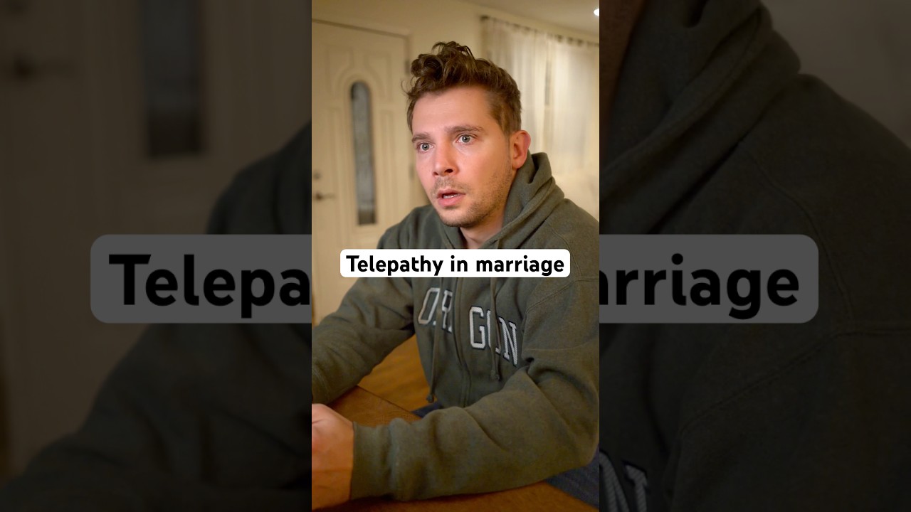 We’ve reached #telepathy in our marriage… does this happen to anyone else? 👀 #comedy #marriage