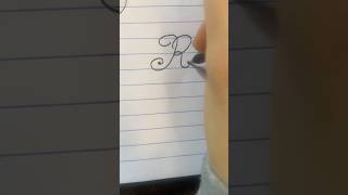 How to write a pretty R in Cursive #cursive #howtowriteincursive #cursivewriting #handwritingstyles