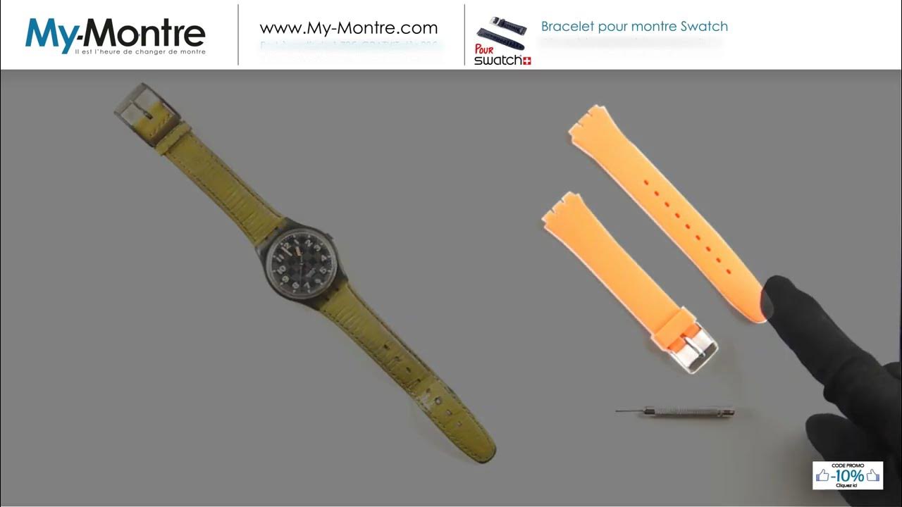 CHANGER BRACELET MONTRE SWATCH (Détails + Zoom) YouTube
