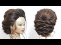 New Bridal Hairstyle For Long Hair Step By Step.  Perfect Wedding Updo