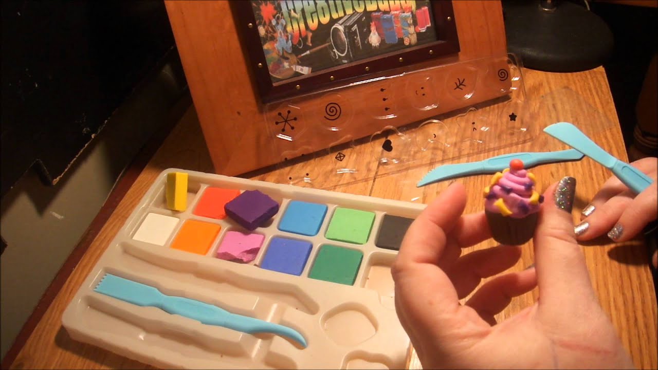 ClayZee Eraser Clay - Review and Cupcake Tutorial