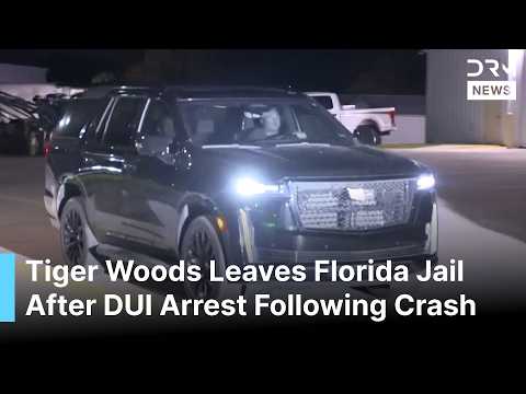 Video UNSEEN MOMENTS: Tiger Woods Leaves Florida Jail After DUI Arrest Following Crash | AC1B