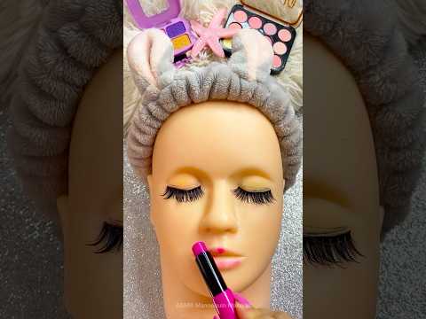 ASMR Mannequin Makeup things Satisfying Unboxing & Review Sounds Video Fast No talking Lipstick