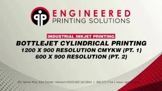 BottleJet Multi-Color Rotary Cylindrical Printing on Water Bottles