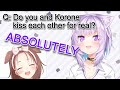 Okayu Admits That She Loves Kissing Korone IRL (WARNING! Critical levels of OkaKoro TeeTee)