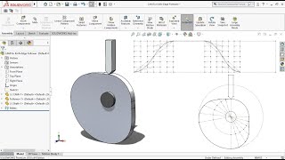 Cam profile design for knife edge follower in solidworks | Uniform Acceleration and Retardation