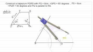 Constructing a trapezium