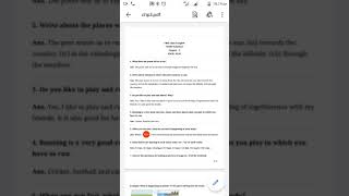 Class 4 English Book Chapter 3 Poem Run Exercise